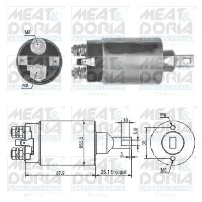 Magnetschalter, Starter MEAT & DORIA 46143