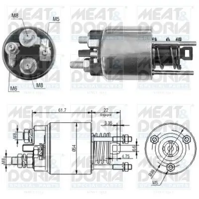 Magnetschalter, Starter MEAT & DORIA 46145