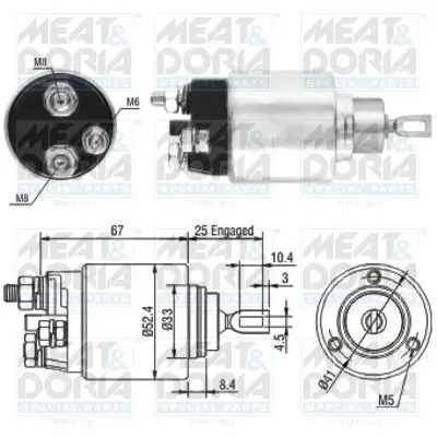 Magnetschalter, Starter MEAT & DORIA 46151