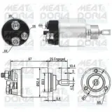 Magnetschalter, Starter MEAT & DORIA 46151