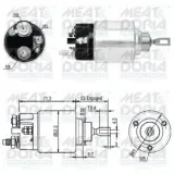 Magnetschalter, Starter MEAT & DORIA 46154