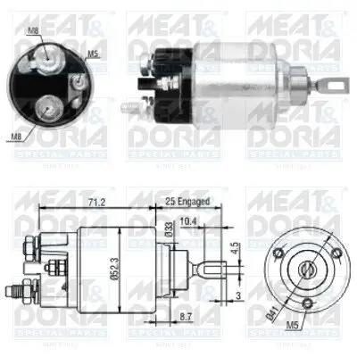 Magnetschalter, Starter MEAT & DORIA 46154 Bild Magnetschalter, Starter MEAT & DORIA 46154