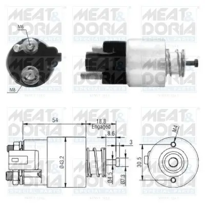 Magnetschalter, Starter MEAT & DORIA 46155 Bild Magnetschalter, Starter MEAT & DORIA 46155