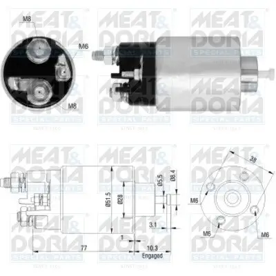 Magnetschalter, Starter MEAT & DORIA 46157