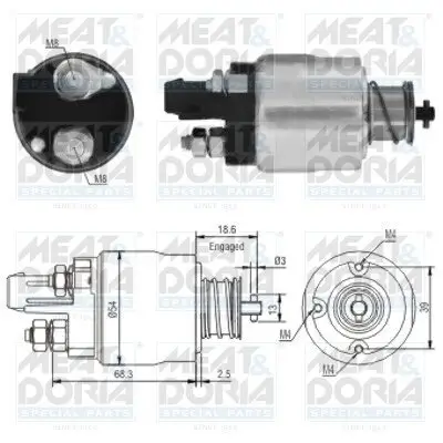 Magnetschalter, Starter MEAT & DORIA 46158