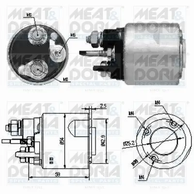 Magnetschalter, Starter MEAT & DORIA 46159