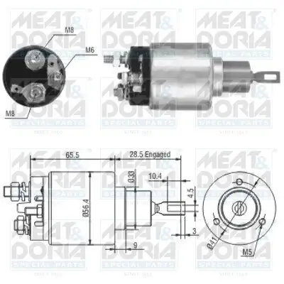 Magnetschalter, Starter MEAT & DORIA 46164