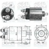 Magnetschalter, Starter MEAT & DORIA 46166