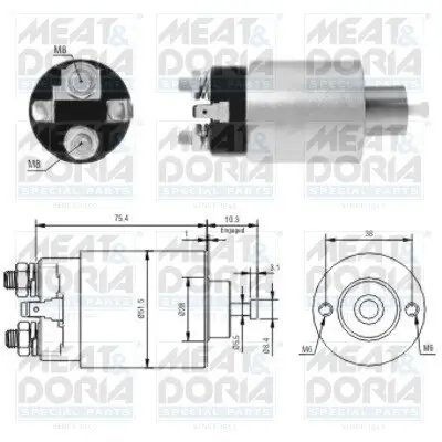 Magnetschalter, Starter MEAT & DORIA 46167