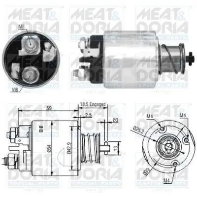 Magnetschalter, Starter MEAT & DORIA 46168 Bild Magnetschalter, Starter MEAT & DORIA 46168