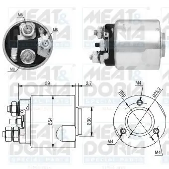 Magnetschalter, Starter MEAT & DORIA 46170