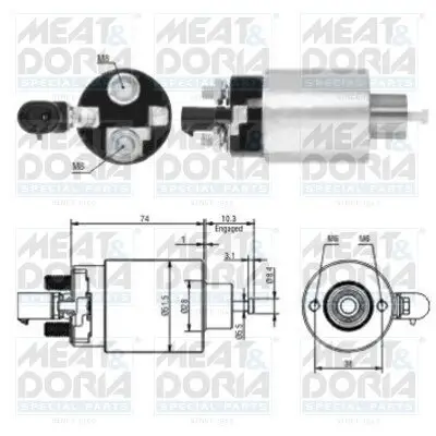 Magnetschalter, Starter MEAT & DORIA 46171