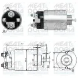 Magnetschalter, Starter MEAT & DORIA 46178