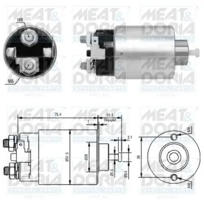 Magnetschalter, Starter MEAT & DORIA 46178 Bild Magnetschalter, Starter MEAT & DORIA 46178