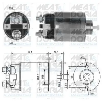 Magnetschalter, Starter MEAT & DORIA 46179 Bild Magnetschalter, Starter MEAT & DORIA 46179