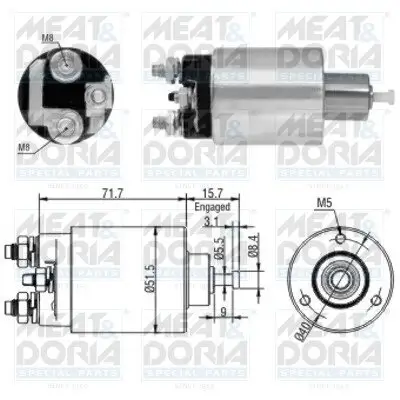 Magnetschalter, Starter MEAT & DORIA 46182 Bild Magnetschalter, Starter MEAT & DORIA 46182