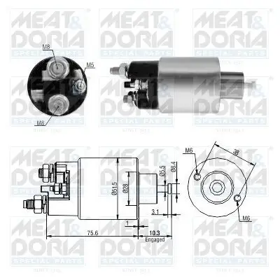 Magnetschalter, Starter MEAT & DORIA 46263 Bild Magnetschalter, Starter MEAT & DORIA 46263