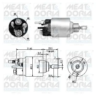 Magnetschalter, Starter MEAT & DORIA 46264