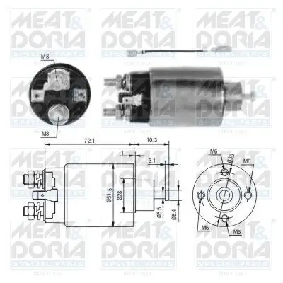 Magnetschalter, Starter MEAT & DORIA 46282 Bild Magnetschalter, Starter MEAT & DORIA 46282