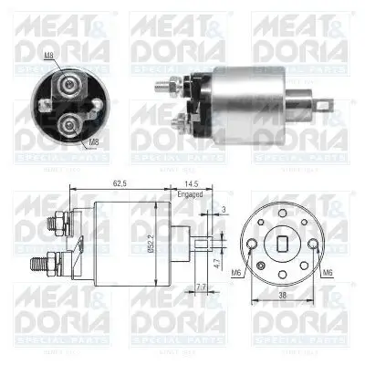 Magnetschalter, Starter MEAT & DORIA 46292