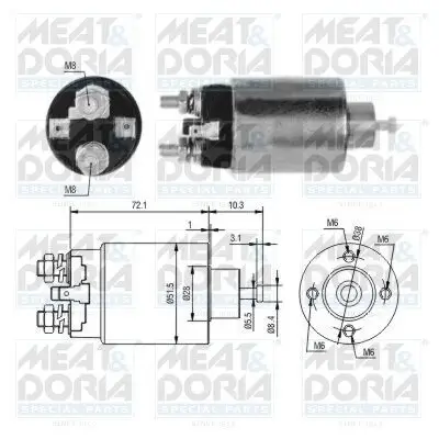 Magnetschalter, Starter MEAT & DORIA 46297