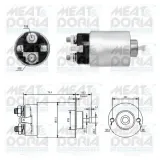 Magnetschalter, Starter MEAT & DORIA 46305