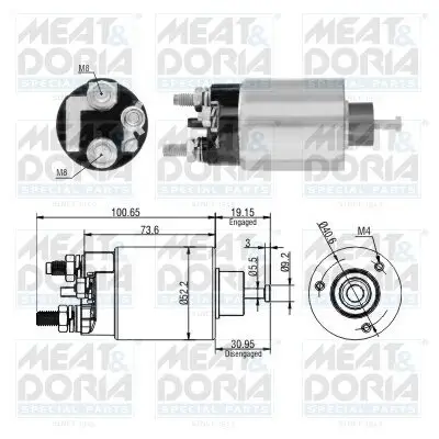 Magnetschalter, Starter MEAT & DORIA 46307