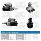 Starter 12 V 2 kW MEAT & DORIA 5010232