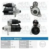 Starter 12 V 1,1 kW MEAT & DORIA 5010277