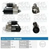Starter 12 V 1,1 kW MEAT & DORIA 5010345