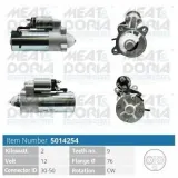 Starter 12 V 2 kW MEAT & DORIA 5014254