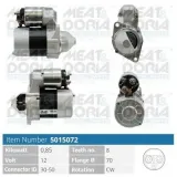 Starter 12 V 0,85 kW MEAT & DORIA 5015072