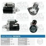 Starter 12 V 0,8 kW MEAT & DORIA 5015076