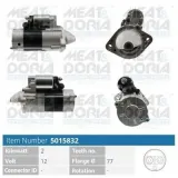 Starter 12 V 2 kW MEAT & DORIA 5015832