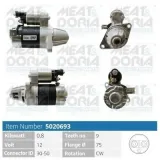 Starter 12 V 0,8 kW MEAT & DORIA 5020693