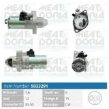 Starter 12 V 1,6 kW MEAT & DORIA 5033291