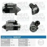 Starter 12 V 1,2 kW MEAT & DORIA 5035197
