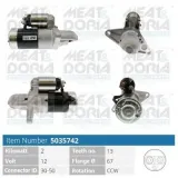 Starter 12 V 2 kW MEAT & DORIA 5035742