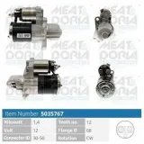 Starter 12 V 1,4 kW MEAT & DORIA 5035767
