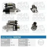 Starter 12 V 1 kW MEAT & DORIA 5035769