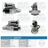 Starter 12 V 1,4 kW MEAT & DORIA 5035770