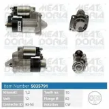 Starter 12 V 1,2 kW MEAT & DORIA 5035791