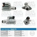 Starter 12 V 1,6 kW MEAT & DORIA 5040173