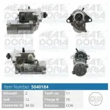 Starter 12 V 2 kW MEAT & DORIA 5040184