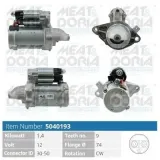 Starter 12 V 1,4 kW MEAT & DORIA 5040193