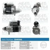 Starter 12 V 0,8 kW MEAT & DORIA 5040566