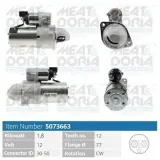 Starter 12 V 1,8 kW MEAT & DORIA 5073663