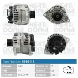 Generator 14 V MEAT & DORIA 5510113