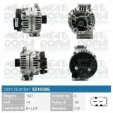 Generator 14 V MEAT & DORIA 5510306