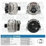 Generator 14 V MEAT & DORIA 5510546